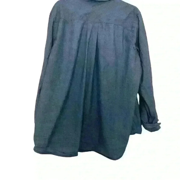 Magellan Outdoors XXL Button-Down Shirt, Denim Blue - Picture 2 of 3